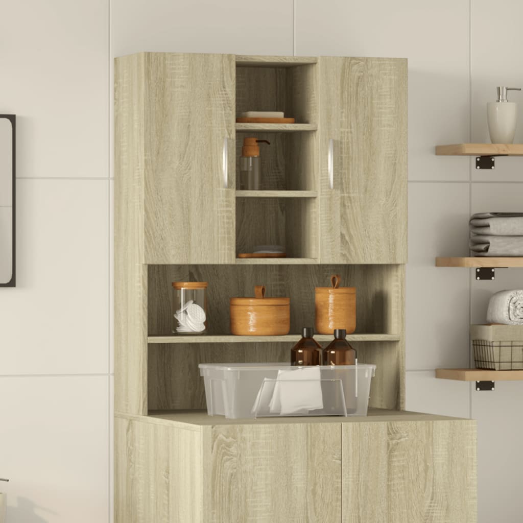 Vidaxl washing machine cupboard 70.5x24x90 cm Sonoma oak -colored