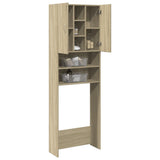 Vidaxl washing machine cabinet 64x25.5x190 cm Sonoma oak -colored