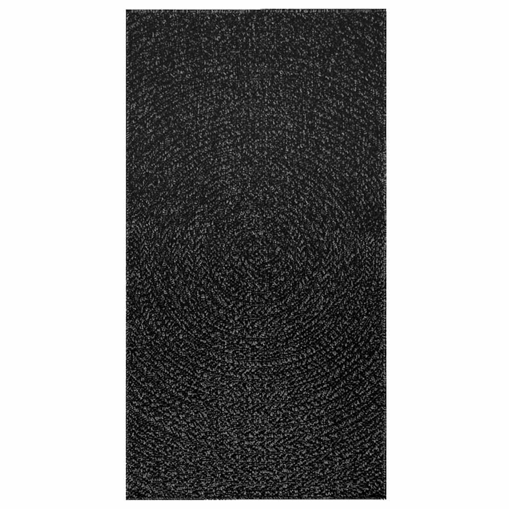 Vidaxl Teppich Zizur Innen und außerhalb von 80x150 cm Jute -Anthrazit