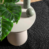 Vidaxl Teppich Zizur Innen und außerhalb von 80x150 cm Jute -Anthrazit