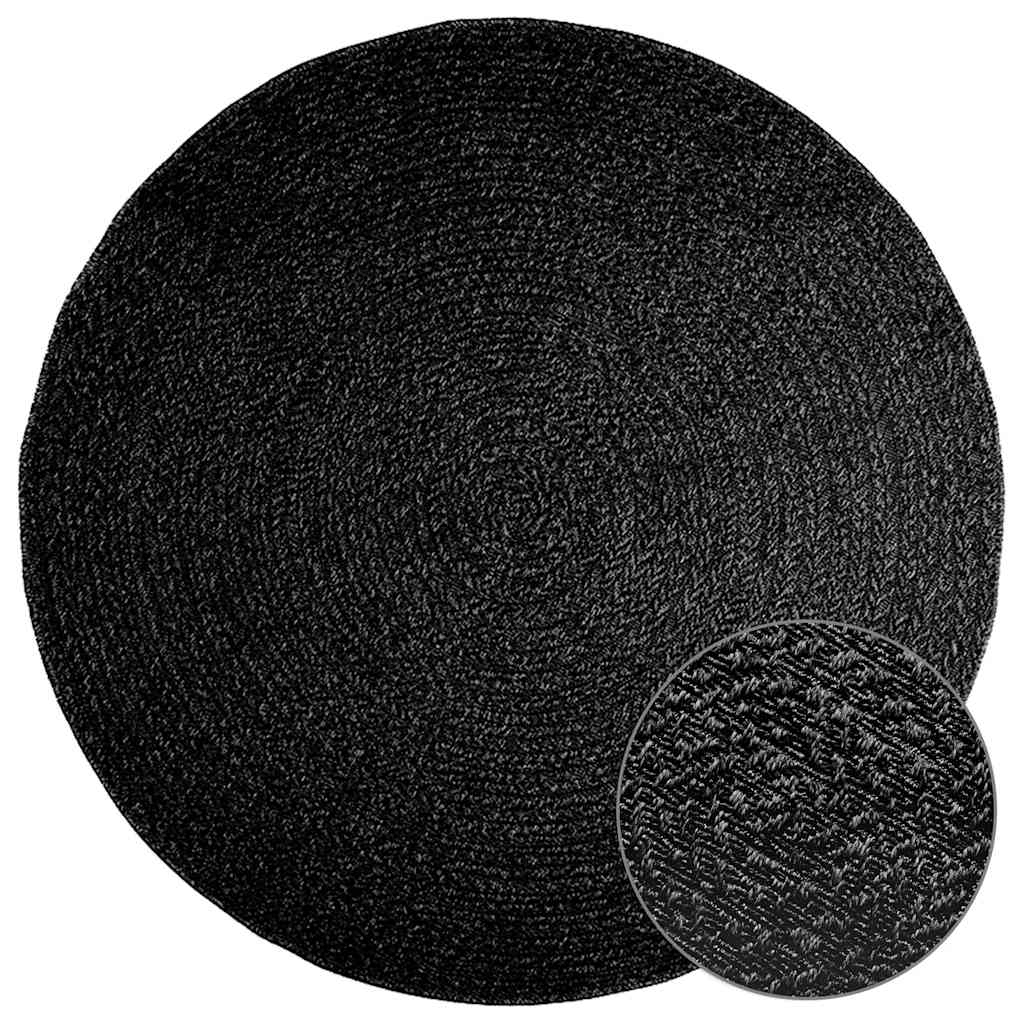 VIDAXL RAG ZIZUR dentro e fuori Ø 160 cm il jute look antracite