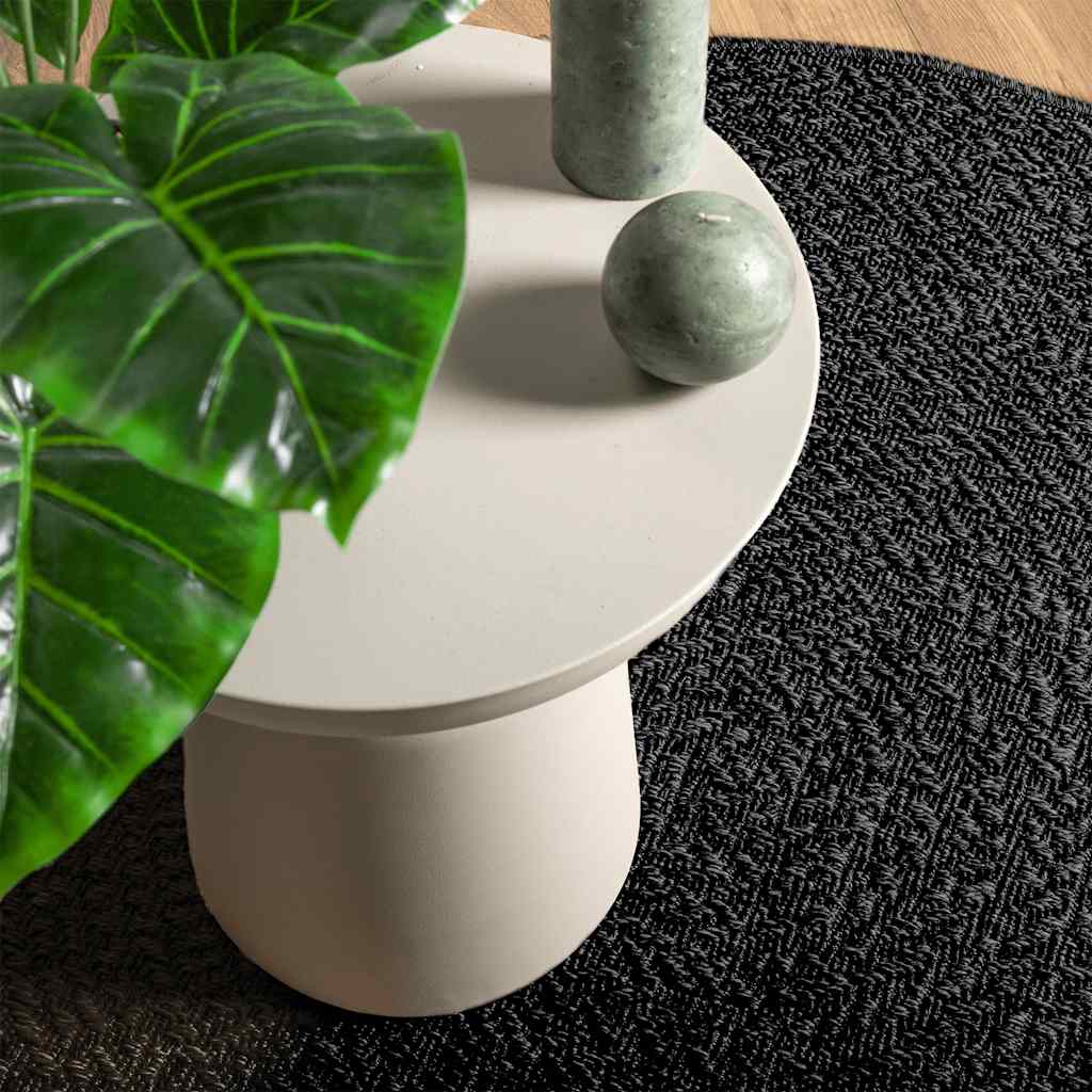 VIDAXL RAG ZIZUR dentro e fuori Ø 160 cm il jute look antracite