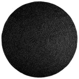 VIDAXL RAG ZIZUR dentro e fuori Ø 160 cm il jute look antracite