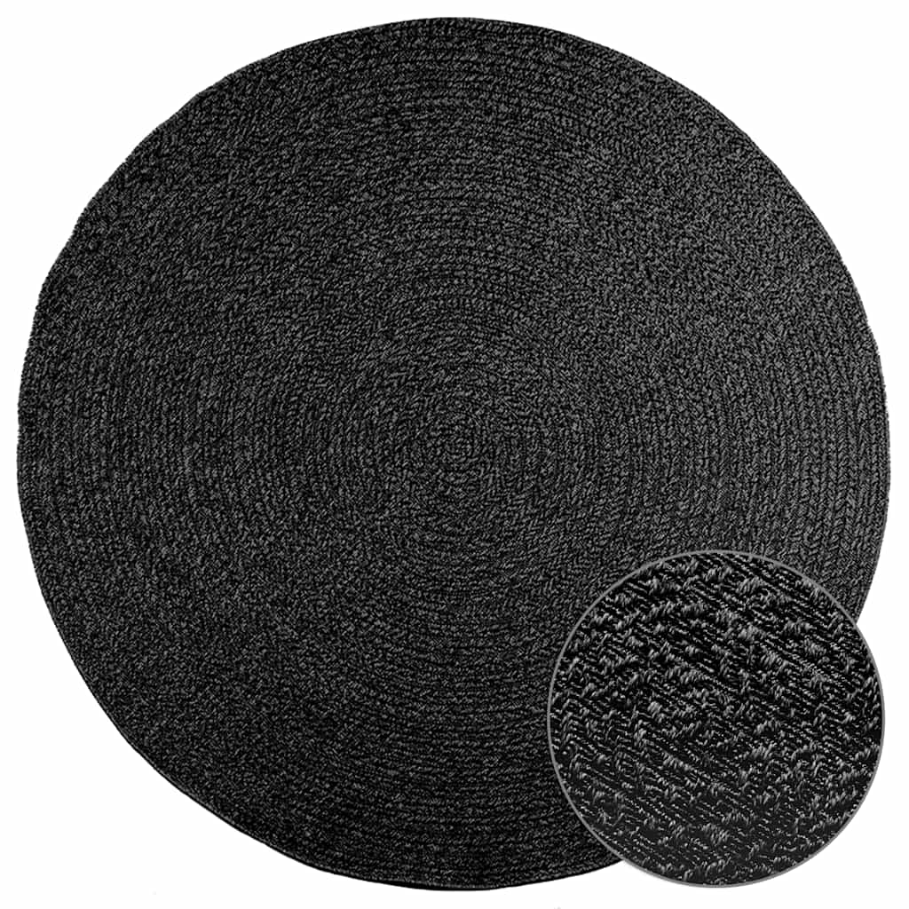 Vidaxl Rug Zizur Inside and Out Ø 200 cm Iiuta Antracite