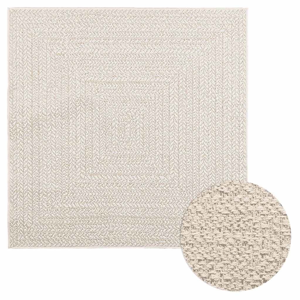 Vidaxl Rug Zizur Room all'interno e all'esterno di 120x120 cm look da iuta