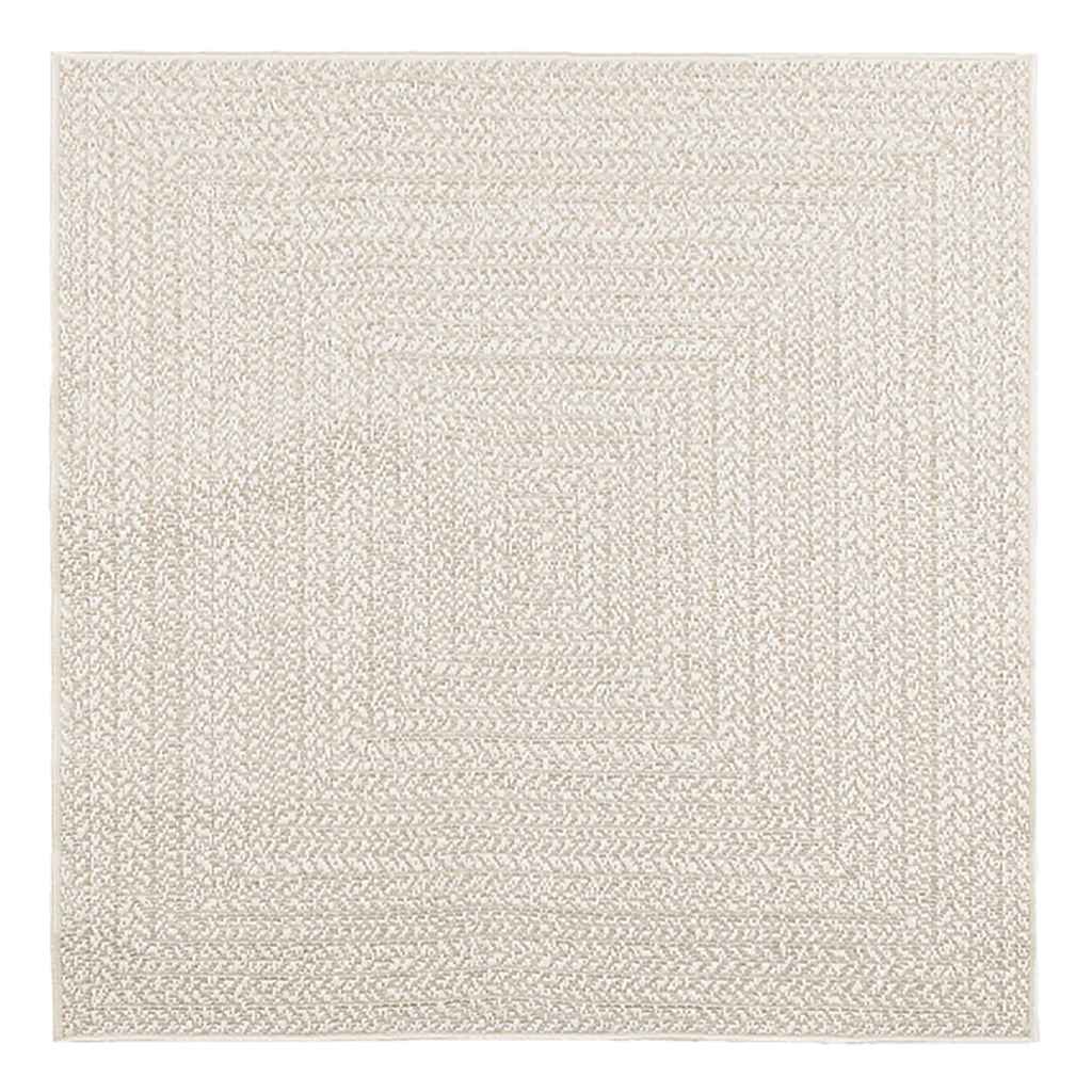 Vidaxl Rug Zizur Room all'interno e all'esterno di 120x120 cm look da iuta
