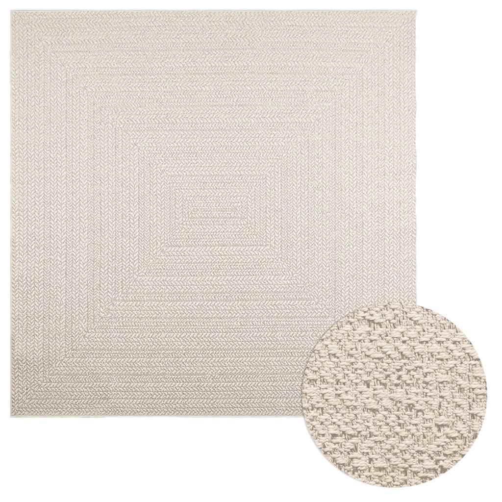Pokoj Vidaxl Rug Zizur uvnitř i vně 200x200 cm juta vzhledu