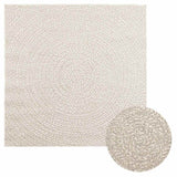 Vidaxl Rug Zizur Room inde og uden for 120x120 cm jute look