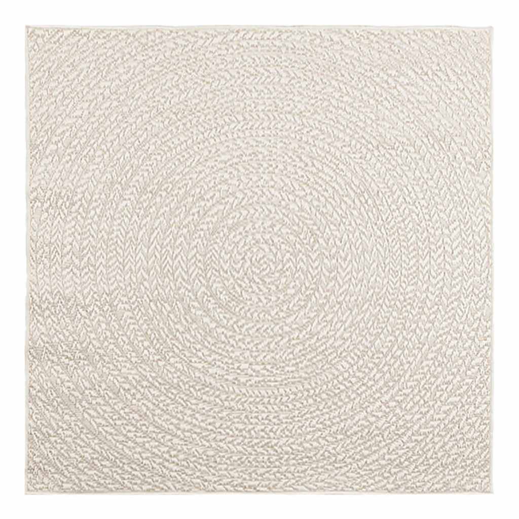 Vidaxl Rug Zizur Room inde og uden for 120x120 cm jute look