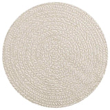 Vidaxl rug Zizur cream inside and outside Ø 90 cm jute look