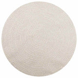 Krema vidaxl rag zizur znotraj in zunaj Ø 160 cm jute videz