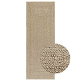 Vidaxl Rug Zizur Beige uvnitř a vně 80x200 cm juta vzhledu