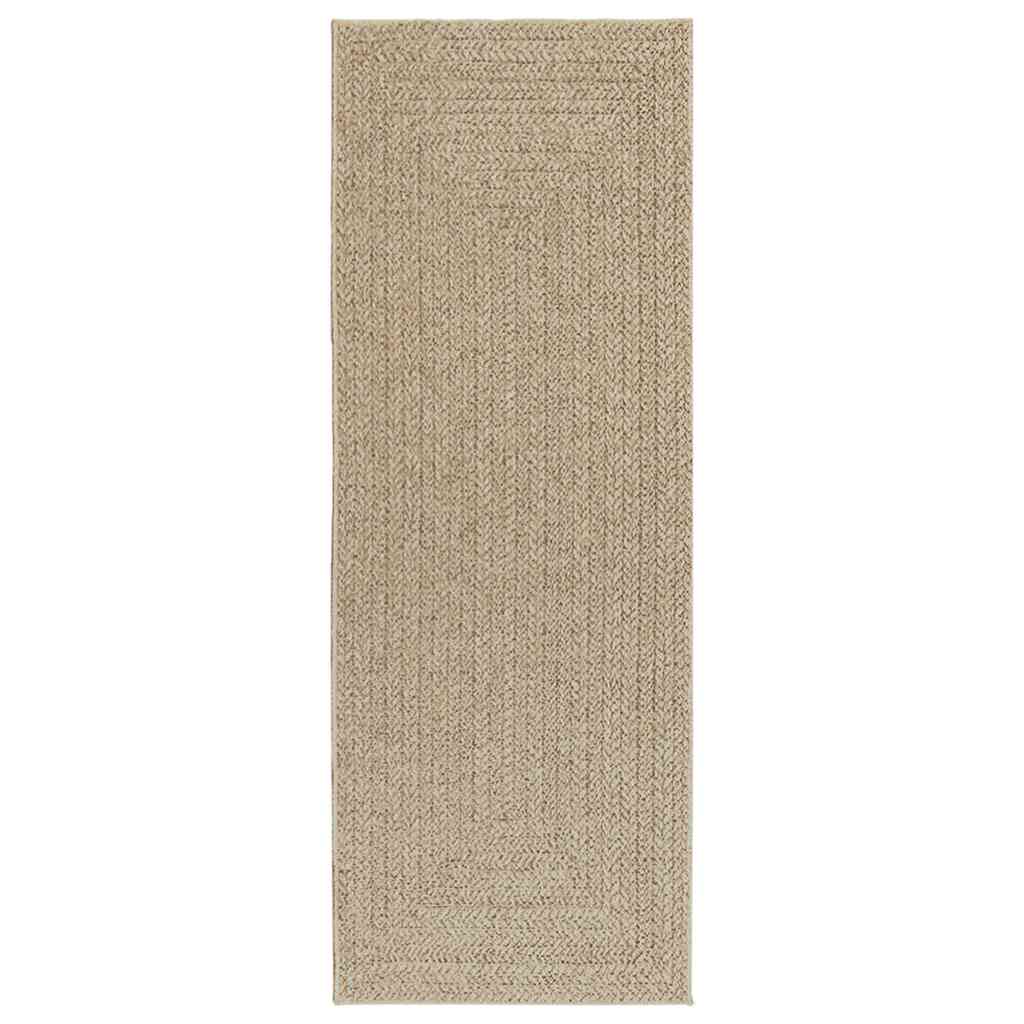 Vidaxl Rug Zizur Beige uvnitř a vně 80x200 cm juta vzhledu