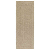 Vidaxl Rug Zizur Beige uvnitř a vně 80x200 cm juta vzhledu