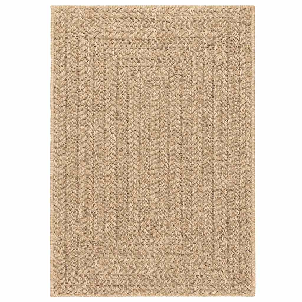 Vidaxl rug Zizur Beige Inside and outside 120x170 cm Jute look