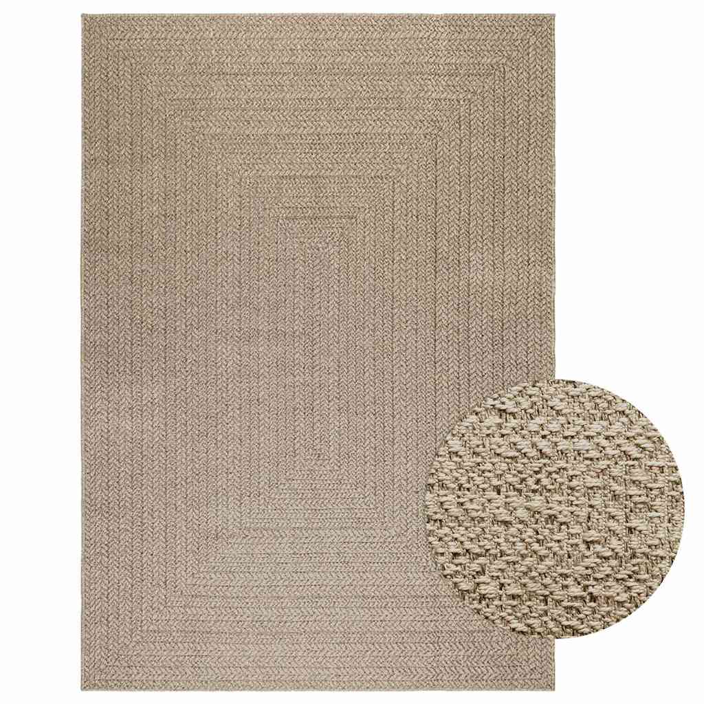 Vidaxl rug Zizur Beige Inside and outside 160x230 cm jute look