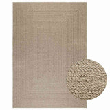 Vidaxl rug Zizur Beige Inside and outside 160x230 cm jute look