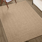 Vidaxl rug Zizur Beige Inside and outside 160x230 cm jute look