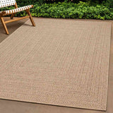 Vidaxl rug Zizur Beige Inside and outside 160x230 cm jute look