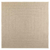 Vidaxl rug Zizur Beige Inside and outside 200x200 cm Jute look