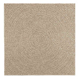 Vidaxl rug Zizur Beige Inside and outside 120x120 cm jute look