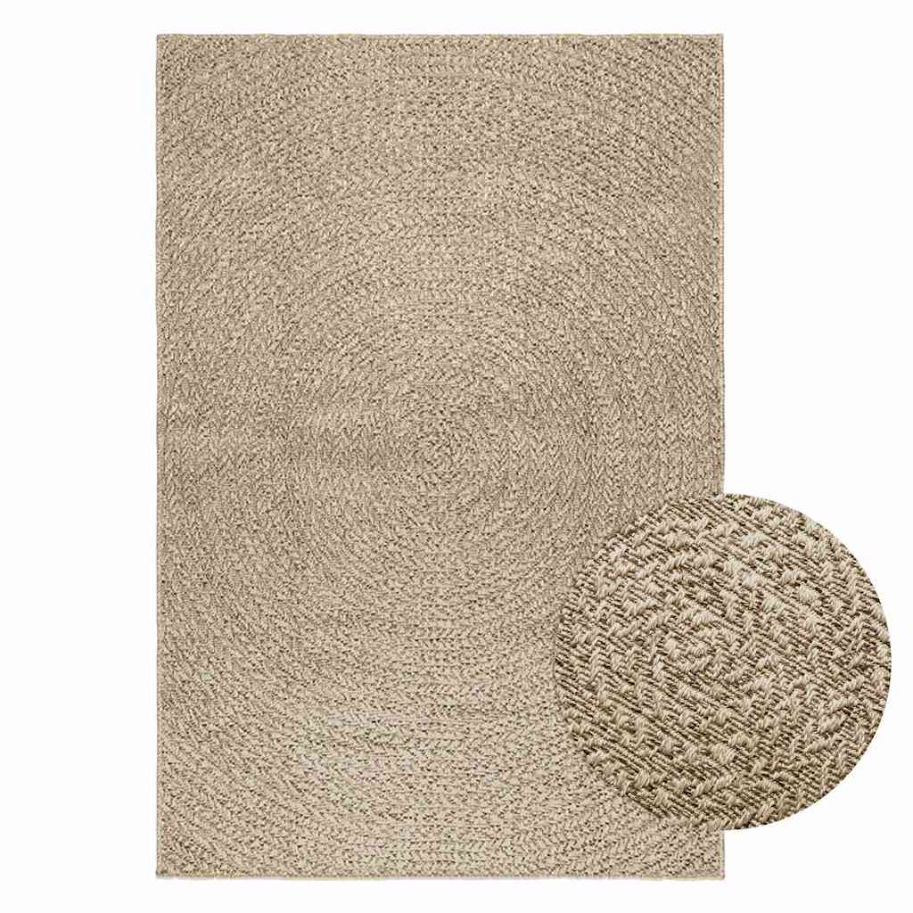 Vidaxl rug Zizur Beige Inside and outside 120x170 cm Jute look