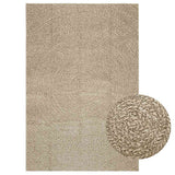 Vidaxl Rug Zizur Beige uvnitř a vně 140x200 cm juta vzhledu