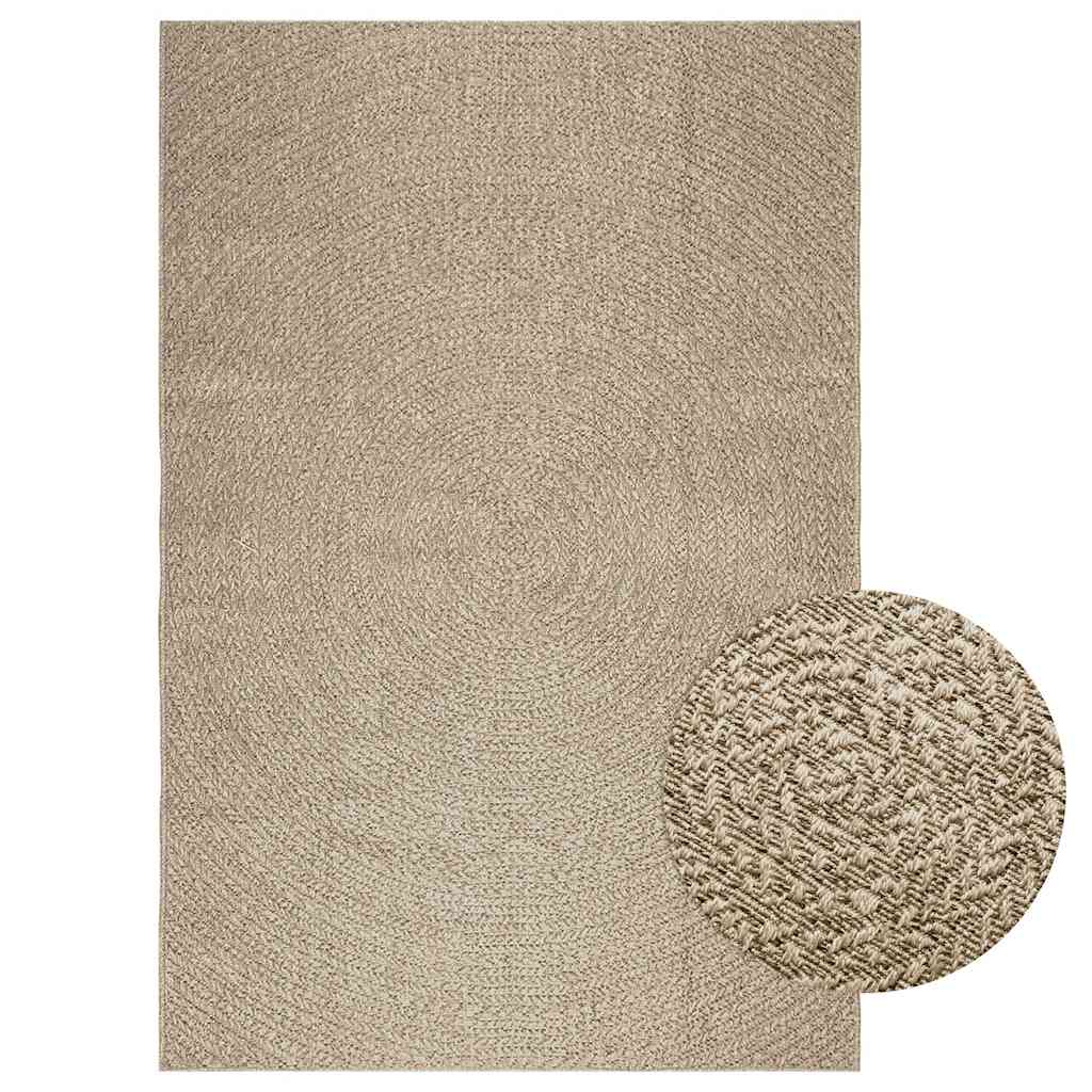 Vidaxl rug Zizur Beige Inside and outside 160x230 cm jute look
