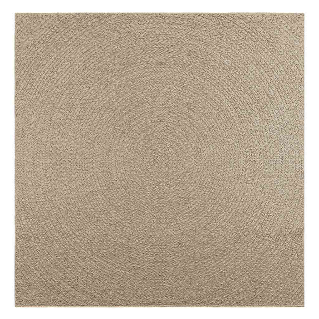 Vidaxl Rug Zizur beige all'interno e all'esterno del wit di iuta 200x200 cm