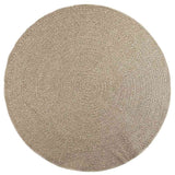 Vidaxl Rug Zizur beige all'interno e all'esterno Ø 200 cm look da iuta