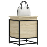 Casella di archiviazione Vidaxl con coperchio 40x40x51.5 cm Oak in legno elaborato