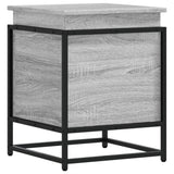 Úložný box Vidaxl s víkem 40x40x51,5 cm Zpracované dřevo šedá sonoma