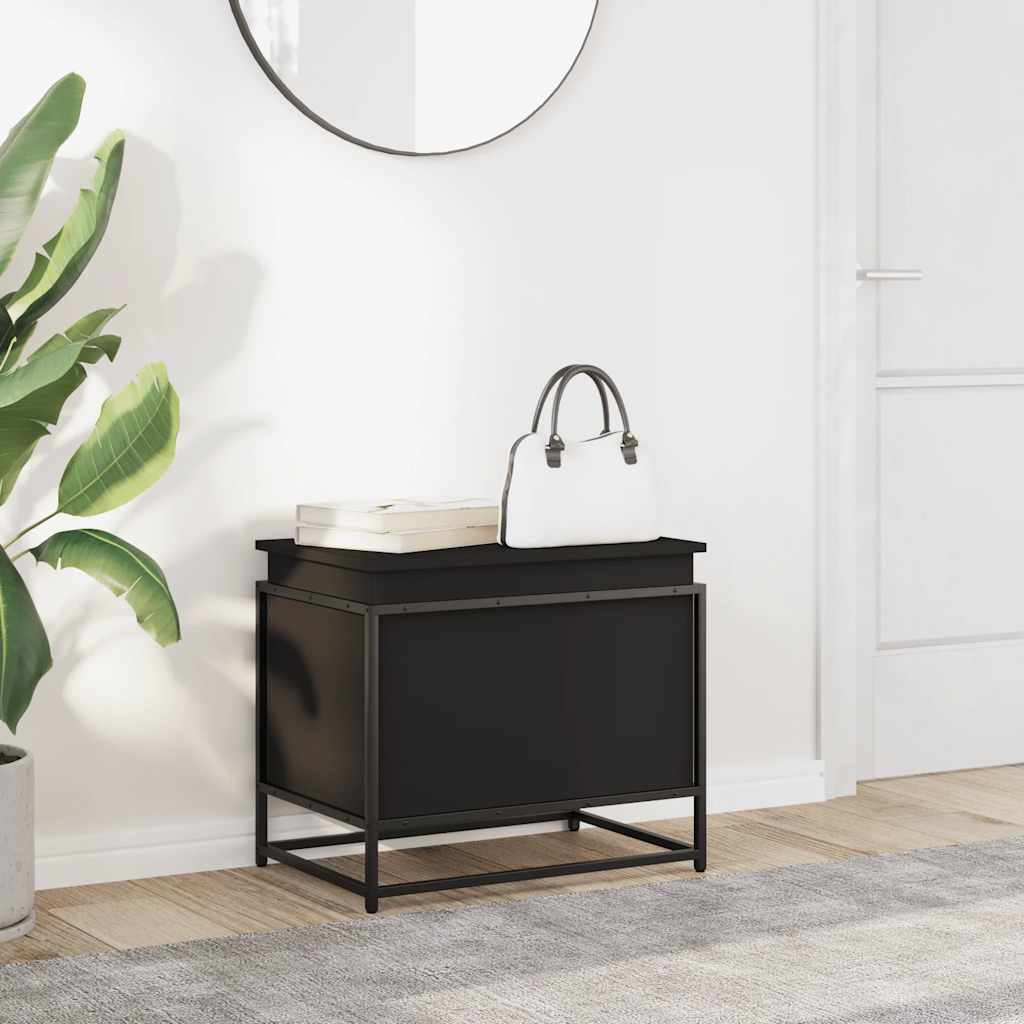 Casella di archiviazione Vidaxl con coperchio 60x40x51.5 cm in legno elaborato