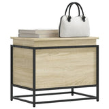 Casella di archiviazione Vidaxl con coperchio 60x40x51.5 cm Oak in legno elaborato