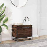 Vidaxx opbevaringsboks med låg 60x40x51,5 cm færdig træbrun eg