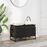 Casella di archiviazione Vidaxl con coperchio 80x40x51.5 cm in legno elaborato