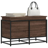 Caja de almacenamiento Vidaxl con tapa 80x40x51.5 cm de roble de madera procesada