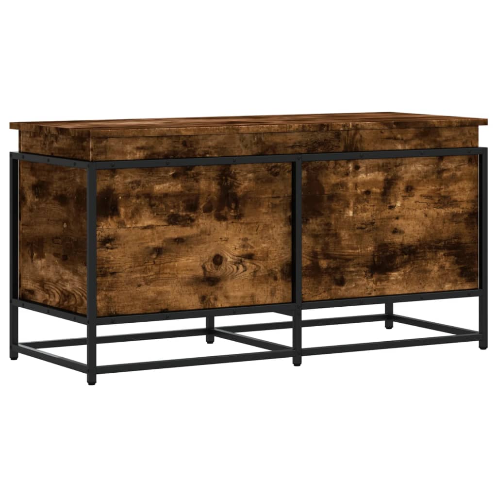 Úložná krabice Vidaxl s víkem 100x40x51,5 cm Vlastní dřevo uzený dub