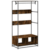 Vidaxl Wardrobe 90x50x180 cm Properted Wood Smoked Oak colored