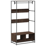 Vidaxl Wardrobe 90x50X180 cm řezaný dřevo hnědý dub