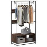 Vidaxl Wardrobe 90x50X180 cm řezaný dřevo hnědý dub