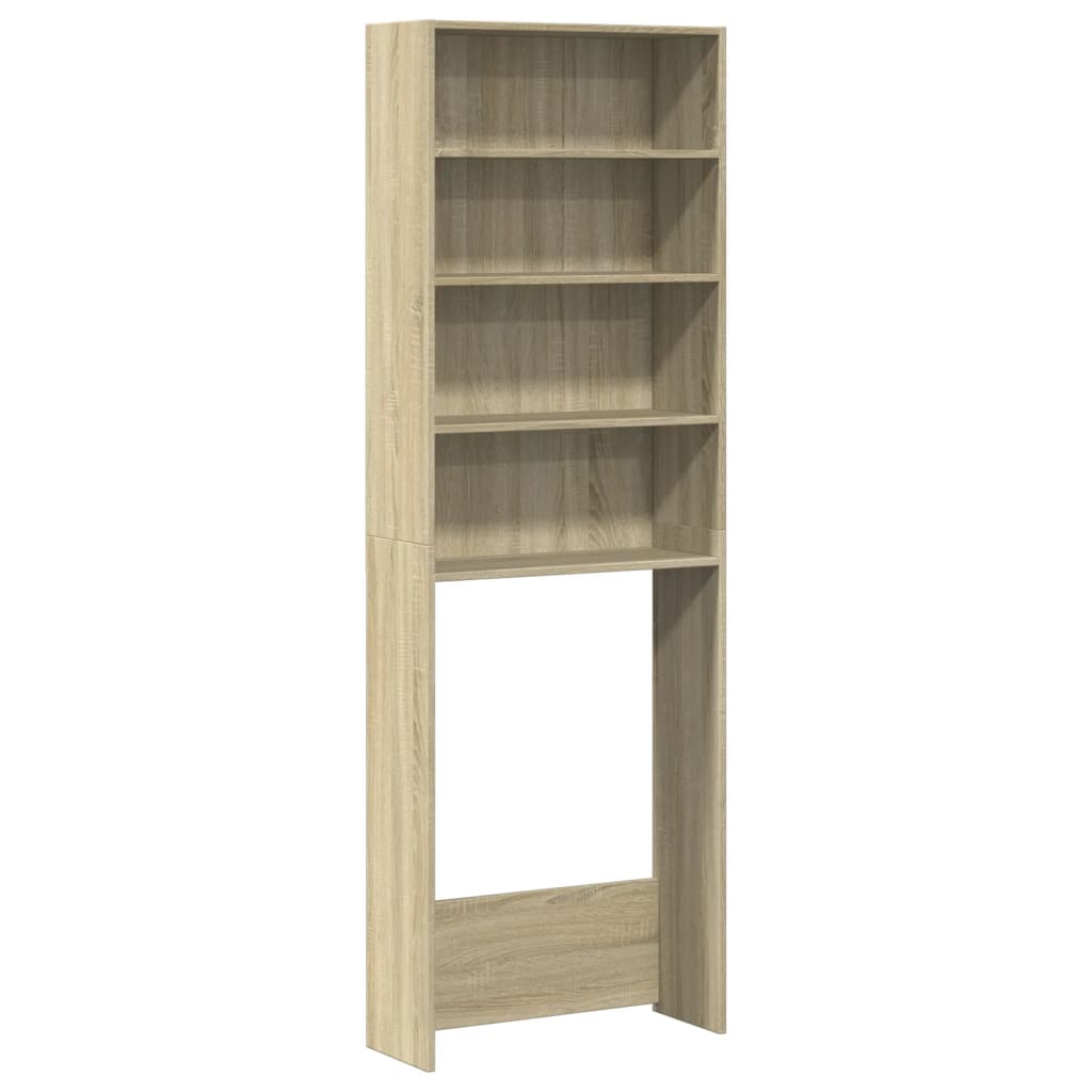 VidaXL washing machine cupboard 64x24x190 cm processed wood and sonoma oak -colored