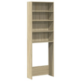 VidaXL washing machine cupboard 64x24x190 cm processed wood and sonoma oak -colored