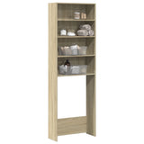 VidaXL washing machine cupboard 64x24x190 cm processed wood and sonoma oak -colored