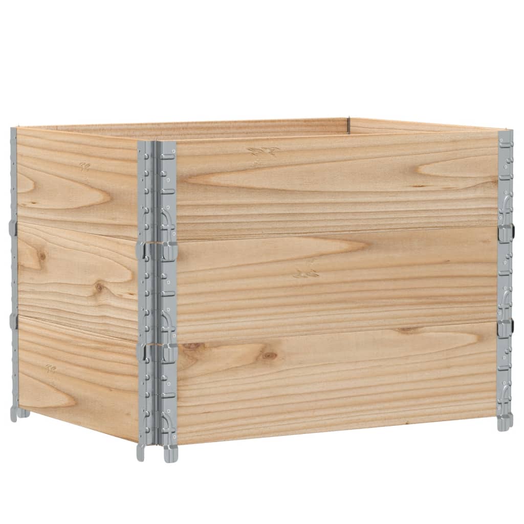 Vidaxl PalletopzeTranden 3 ST 80X60 cm pevná borovice