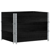 Vidaxl paletopzetranden 3 st 80x60 cm pin solide noir noir