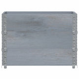 Vidaxl Palletopzetranden 3 st 80x60 cm Solid pine Gray