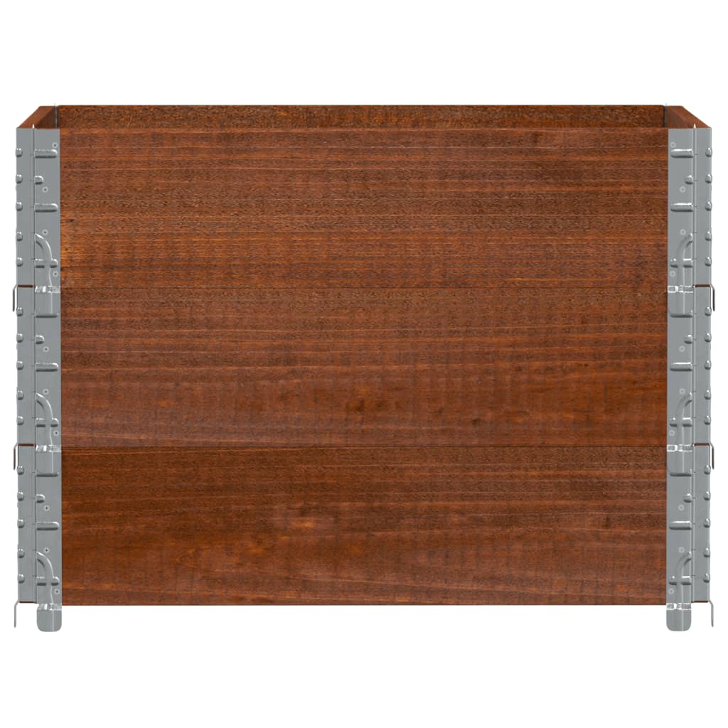 Vidaxl paletopzeTranden 3 st 80x60 cm pevná borovice hnědá borovice