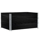 Vidaxl paletopzeTranden 3 ks 120x80 cm pevná borovice černá černá