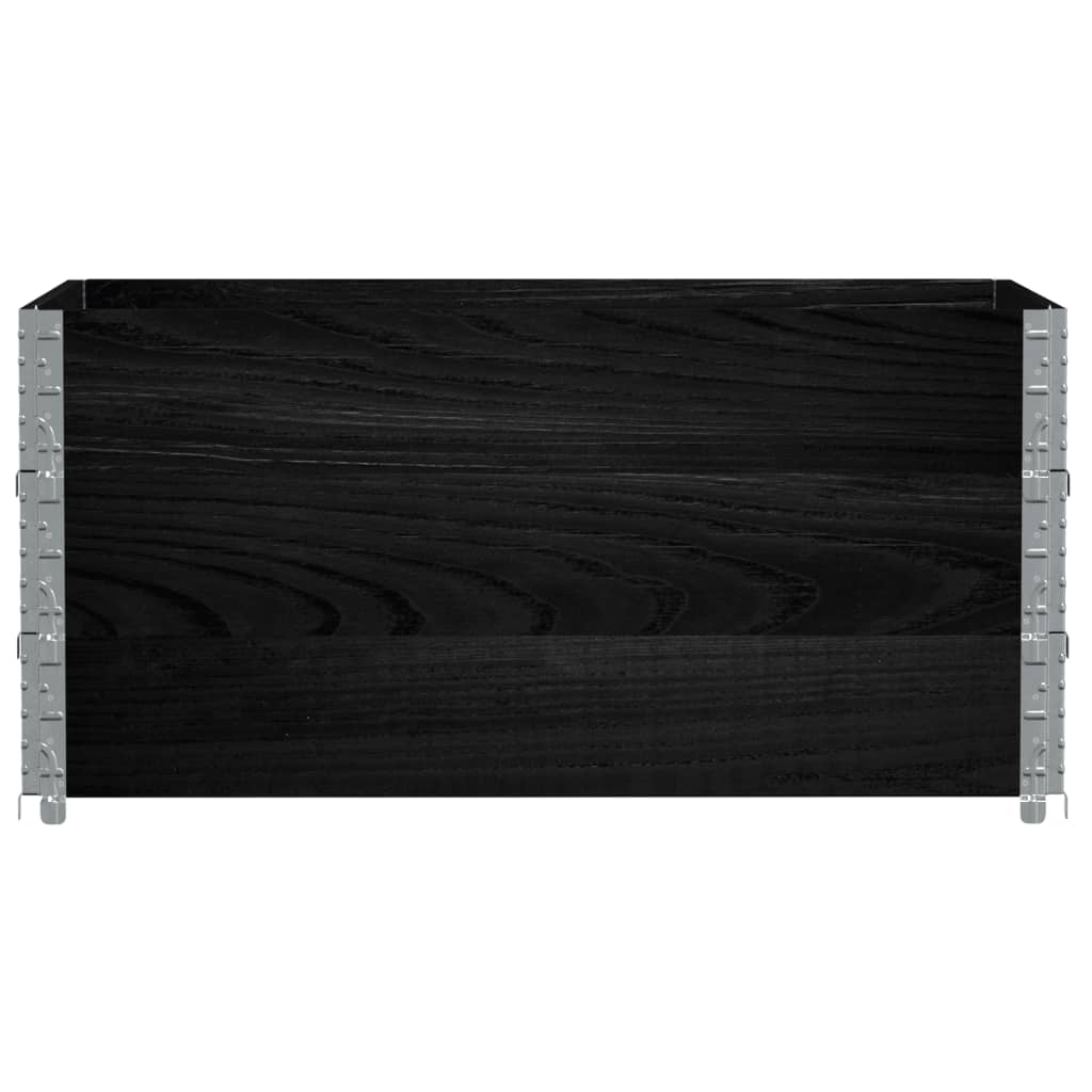 Vidaxl paletopzeTranden 3 ks 120x80 cm pevná borovice černá černá